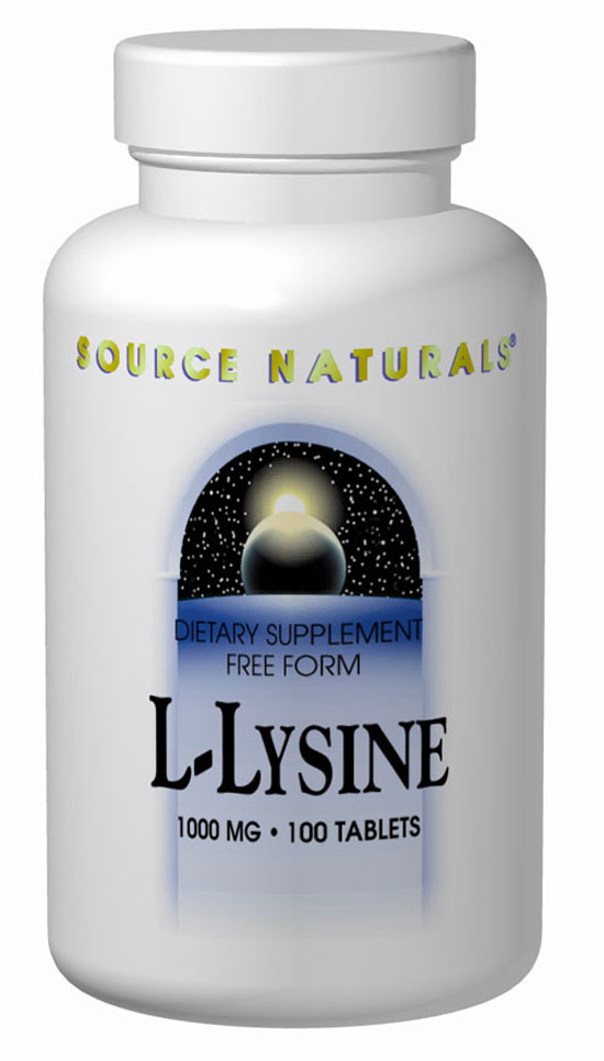 Source Naturals LLysine 1000 mg 100 Tablet 100 Tablet
