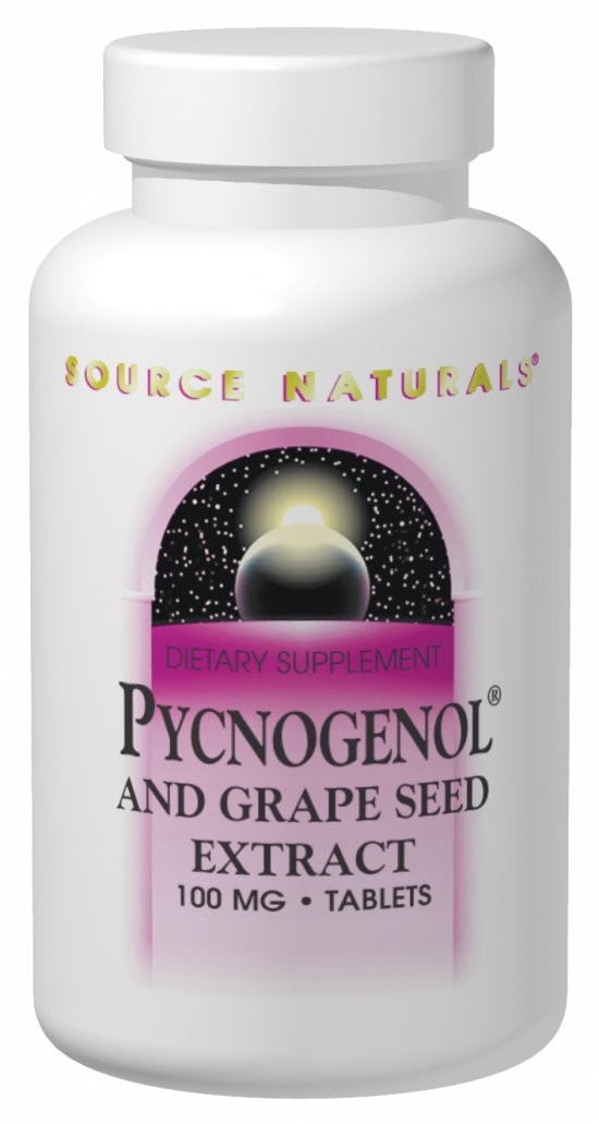 Source Naturals Pycnogenol and Grape Seed Extract 50 mg 60 Tablet 60 Tablet