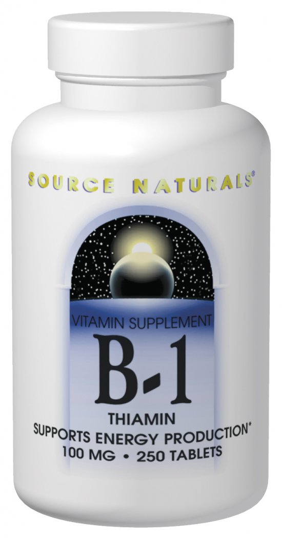 Source Naturals Vitamin B1 100 mg 250 Tablet 250 Tablet