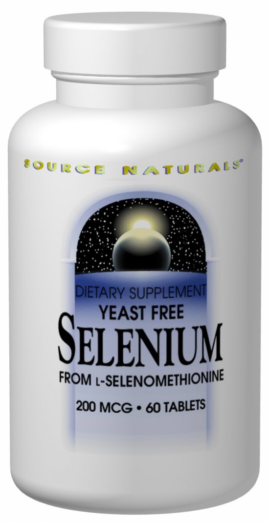 Source Naturals Selenium Yeast Free 200 mcg 60 Tablet 60 Tablet