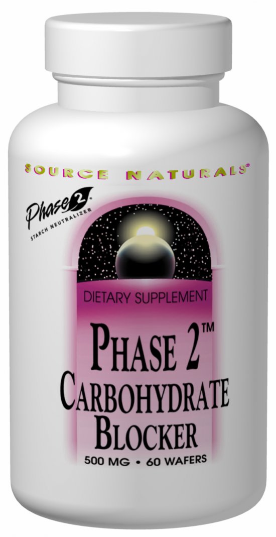 Source Naturals Phase 2 Carbohydrate Blocker 500 mg 120 Tablet 120 Tablet
