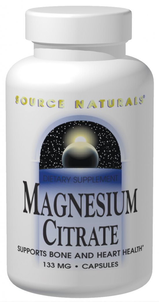Source Naturals Magnesium Citrate 133 mg 180 Capsule 180 Capsule