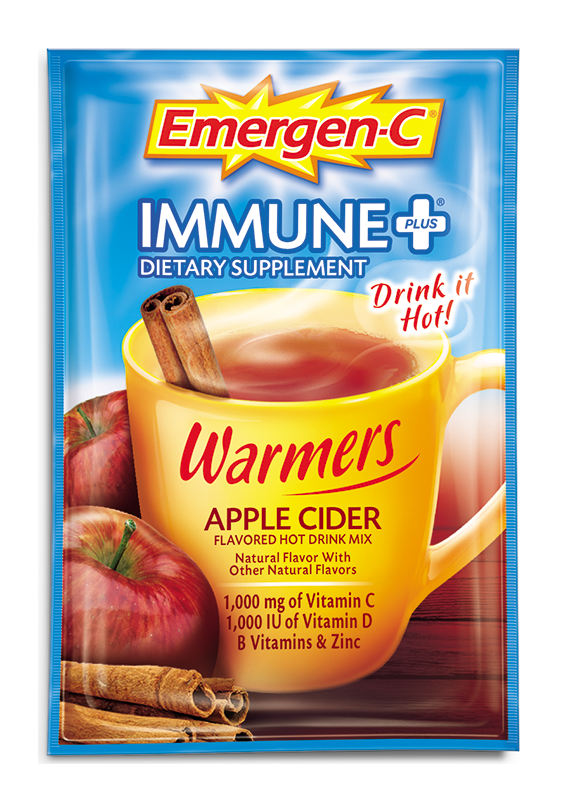 Alacer Emer'genC Immune + Warmers Apple Cider 10 Ct