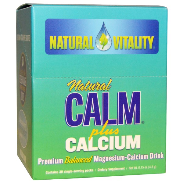 Natural Vitality Calm Plus Calcium Regular Flavor Packet Box 30 Pkt